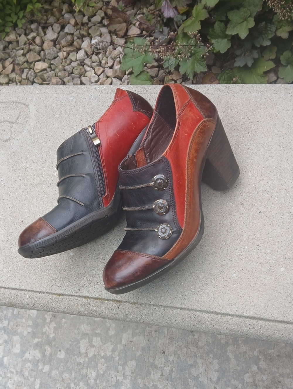 L'Artiste by Spring Step "Greentea" leather shooties/ankle booties Sz 40(9) - Picture 4 of 12